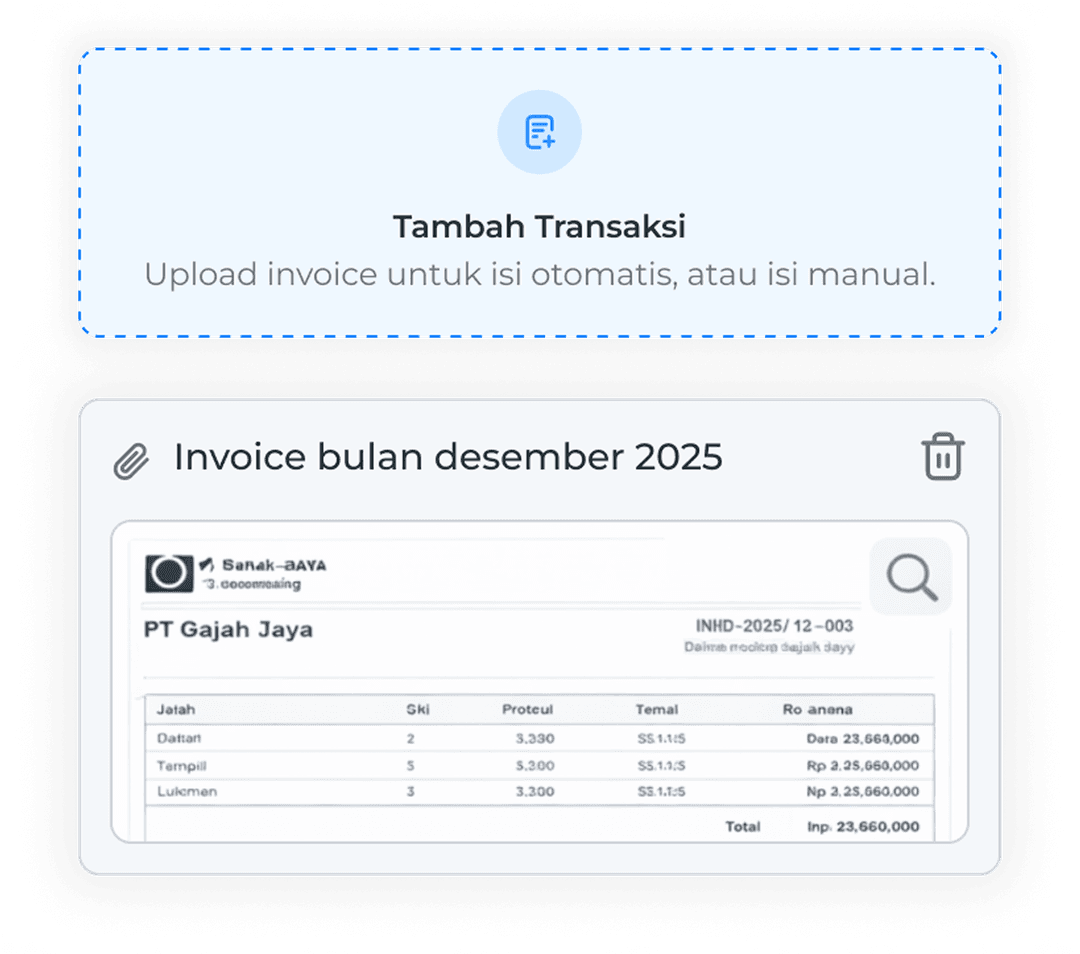 transaction invoice upload