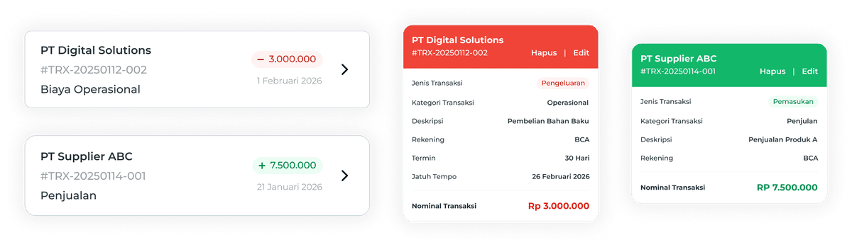 transaction log card